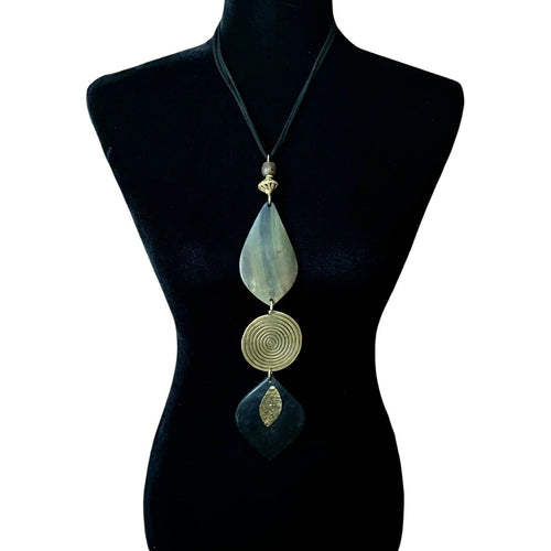 Surutia Brass Horn Pendant