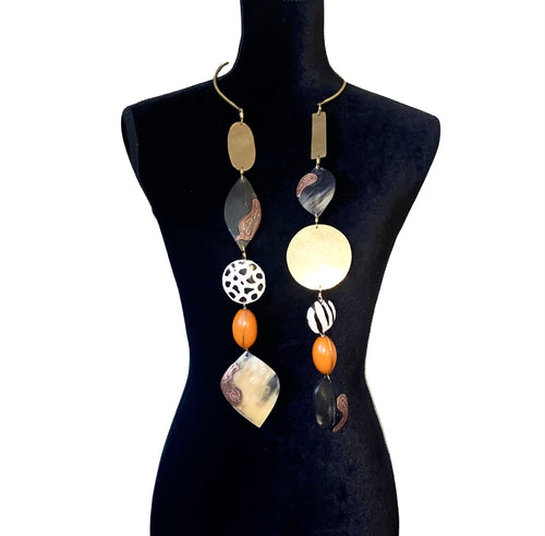 Double Trouble Batik Mix Necklace