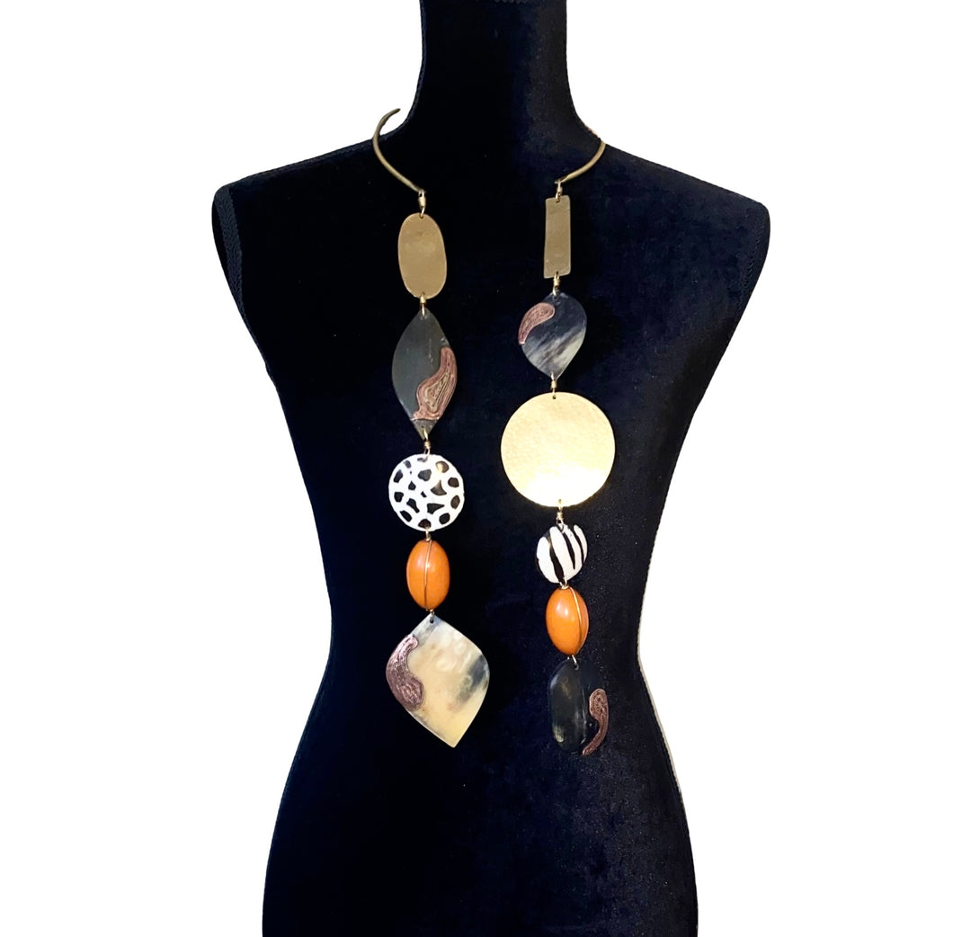 Double Trouble Batik Mix Necklace