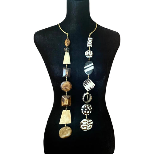 Double Trouble Bold Batik Pendant