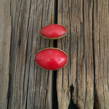 Load image into Gallery viewer, Double Deep Orange Resin Cuff