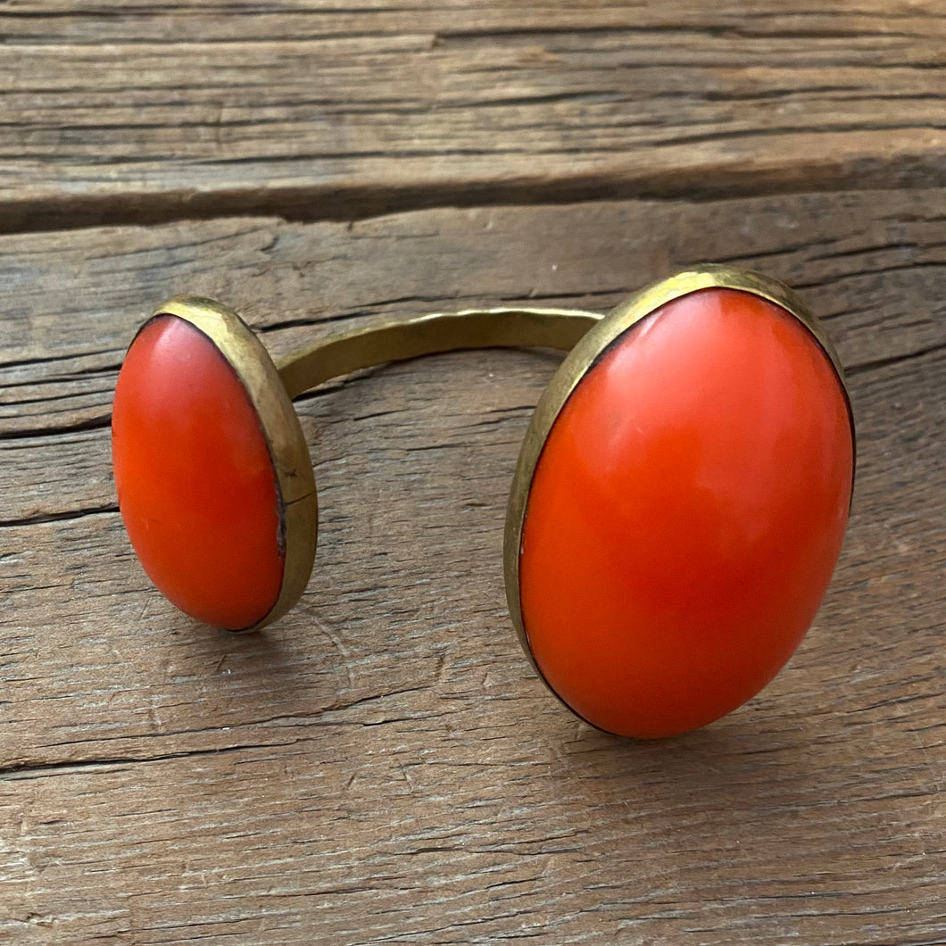 Double Orange Resin Cuff