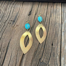 Load image into Gallery viewer, Turquoise Teardrop  Earrings