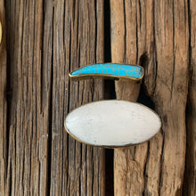 Load image into Gallery viewer, Turquoise &amp; White  Cuff