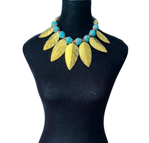 Pokot Leaf Necklace