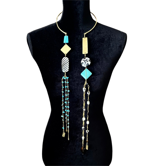 Double Trouble Turquoise Beads