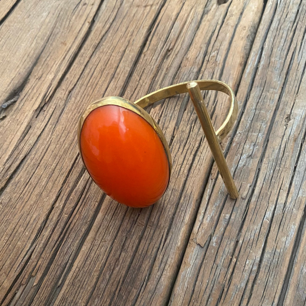 Orange Resin Cuff