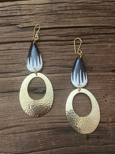 Batik Hoop Earrings