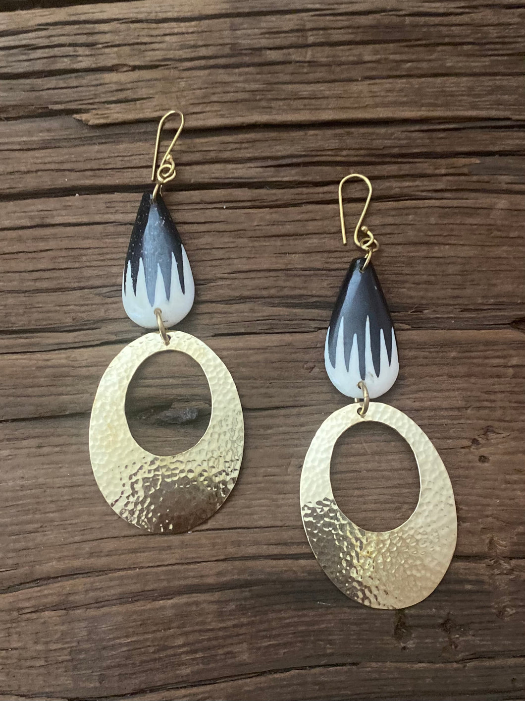 Batik Hoop Earrings