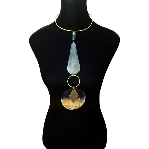 Double Horn  Pendant