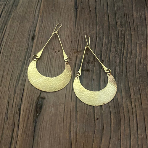 Brass Hoop  Earrings