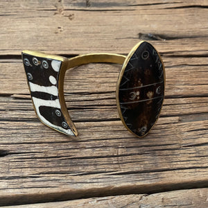 Black & White Tribal Cuff