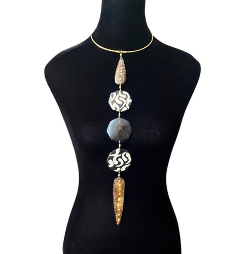 Black and White Pendant