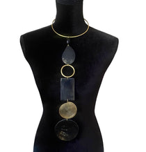 Load image into Gallery viewer, Black Hoop Surutia  Choker Pendant