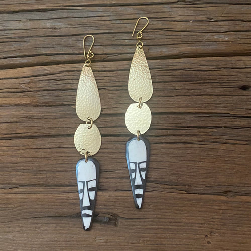 Batik Mask Earrings