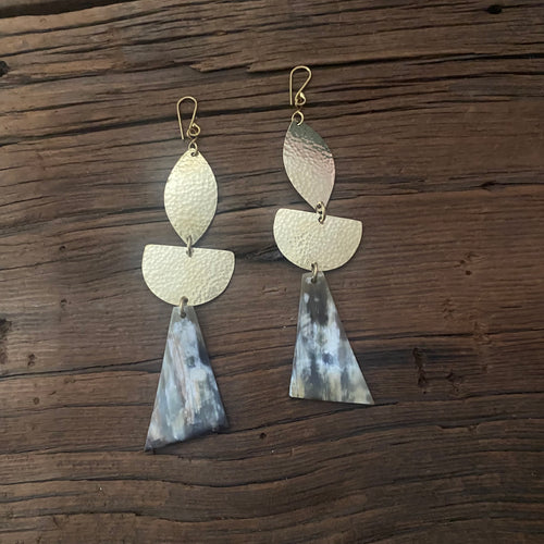 Horn Drop Earrings