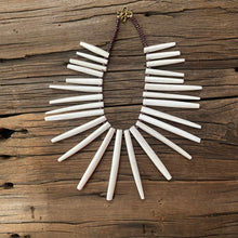 Load image into Gallery viewer, White Chevron Spike Choker