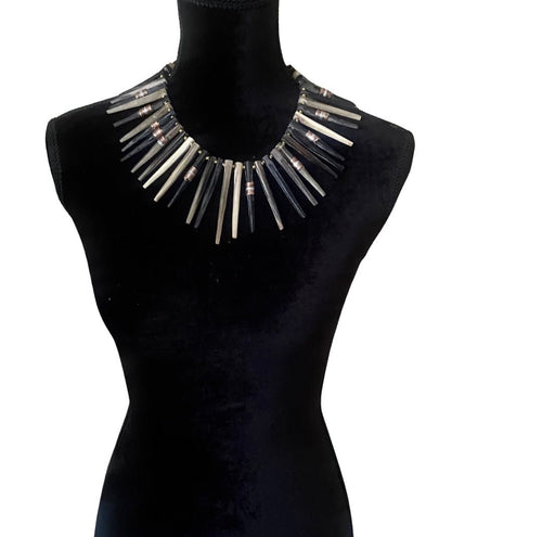 Mixed Metal Horn Spike Choker