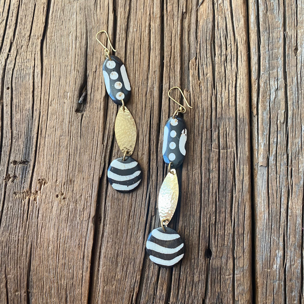 Batik Stripe Earrings