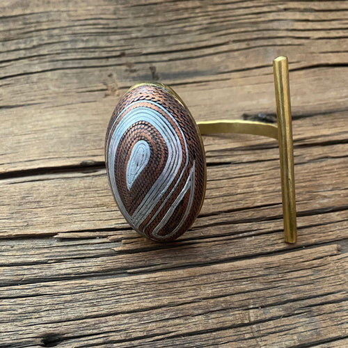 Mixed Metal Round Cuff