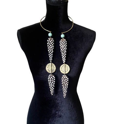 Double Batik Baoule Necklace