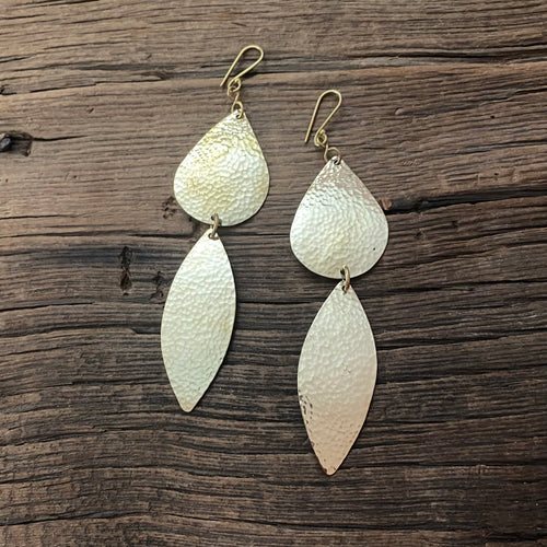 Brass Drop Earrings