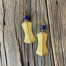 Load image into Gallery viewer, Stamped Brass Earrings
