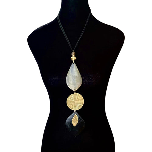 Surutia Brass Horn Pendant