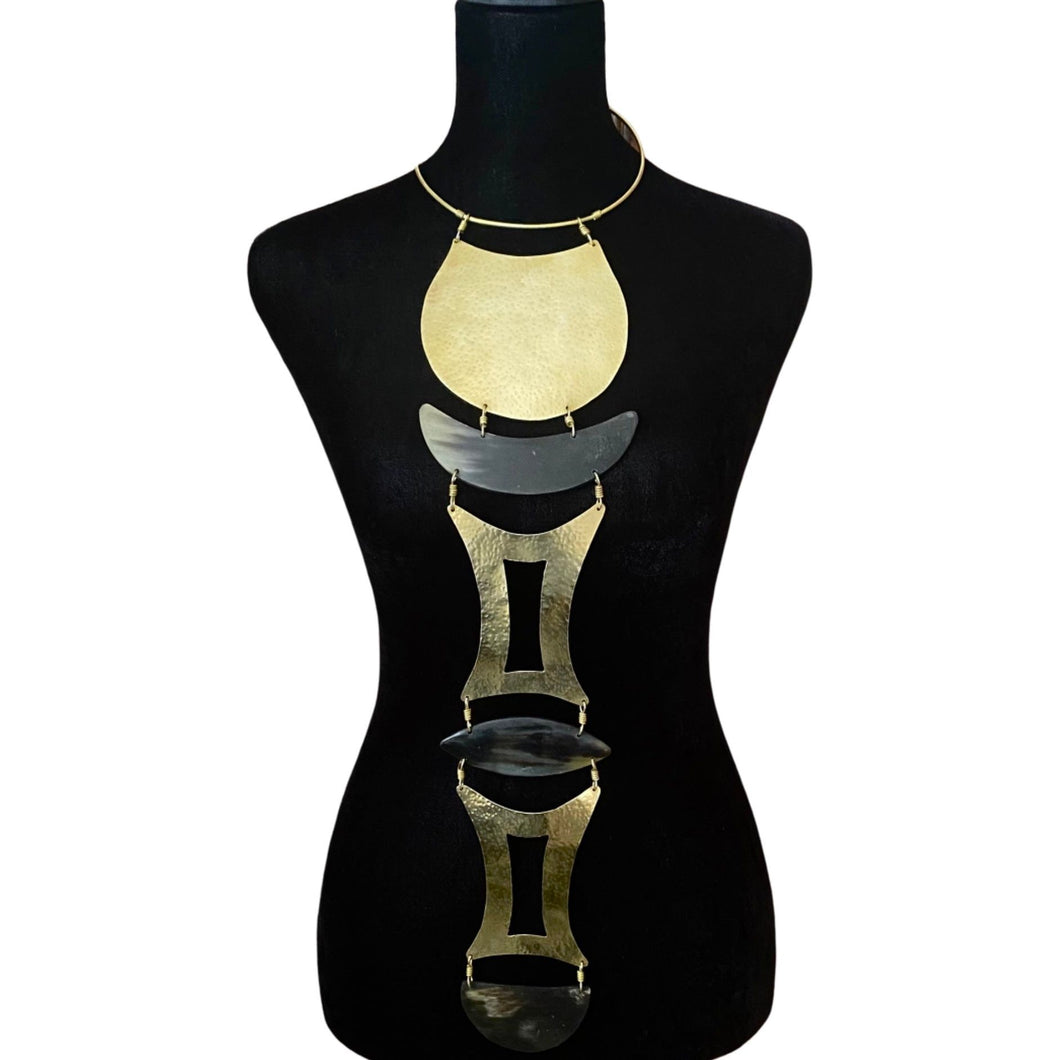 Crescent Shield Power Choker Pendant