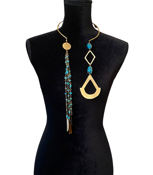 Double Trouble Turquoise Necklace