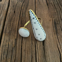 Load image into Gallery viewer, Carved Off White Cuff