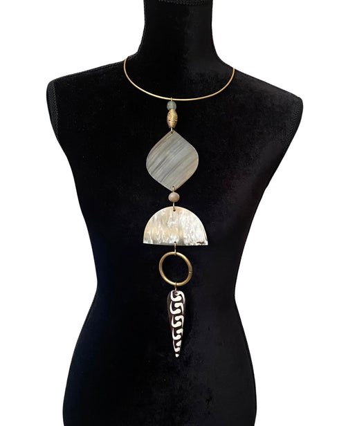 Half Moon Hoop Pendant