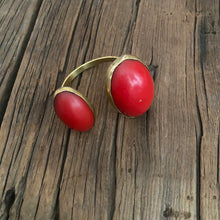 Load image into Gallery viewer, Double Deep Orange Resin Cuff