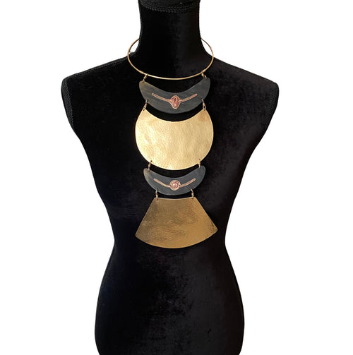 Brass Shield Pendant