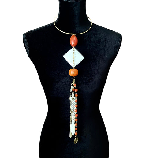 Fringe  Tribal Pendant