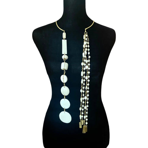 Double Trouble Winter Whites Necklace