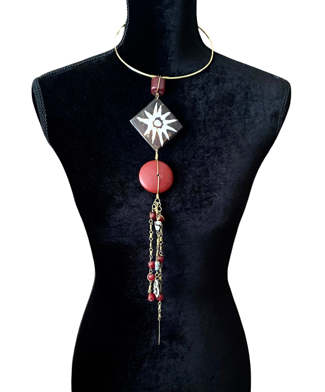 Batik Star Tassle Pendant