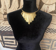 Load image into Gallery viewer, Gold Goddess Choker Medium
