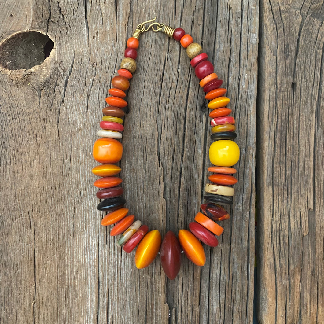 Chunky African Amber Necklace