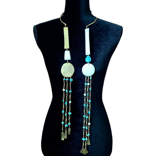 Double Trouble White & Turquoise