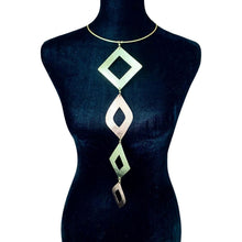 Load image into Gallery viewer, Abstract Brass &amp; Copper Pendant