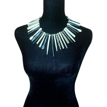 Load image into Gallery viewer, Blk &amp; White Spike Choker