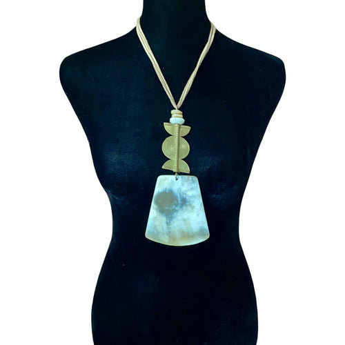 Horn Sun & Moon Pendant