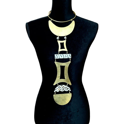 Show Stopper Brass Pendant