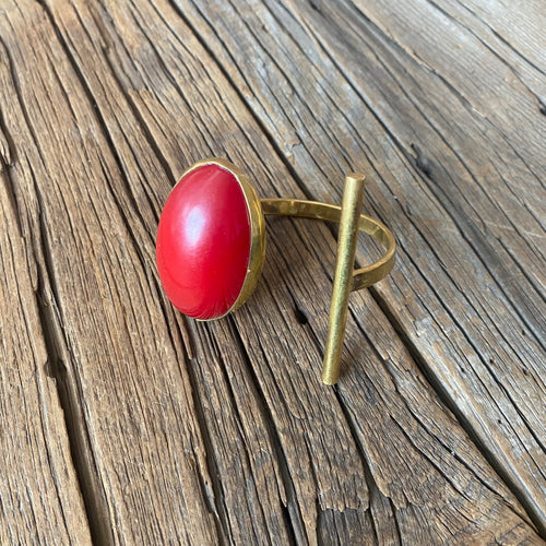 Red Resin Rod Cuff