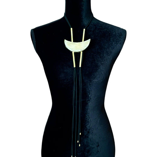 Cresant Bolo Tie Necklace