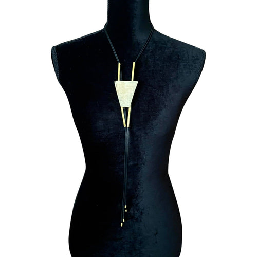 Triangle Bolo Tie Necklace