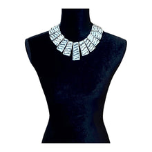 Load image into Gallery viewer, IF Grey &amp; White Collar Choker