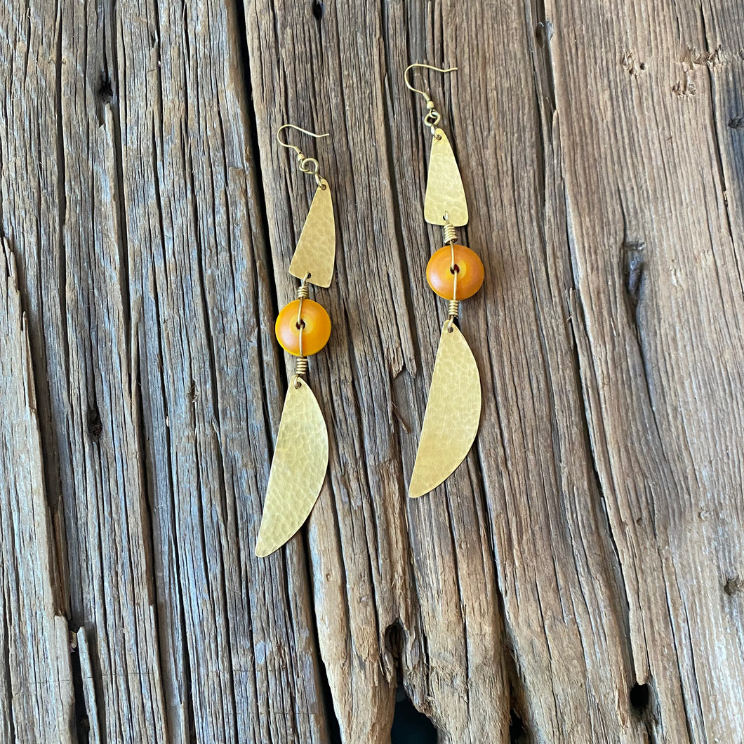 Amber Drop Earrings