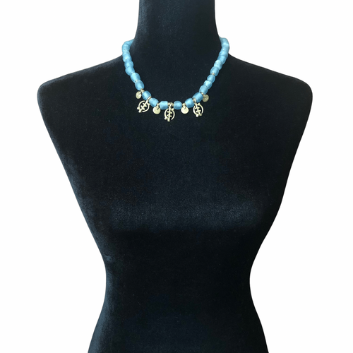 Adinkra Glass Bead Necklace